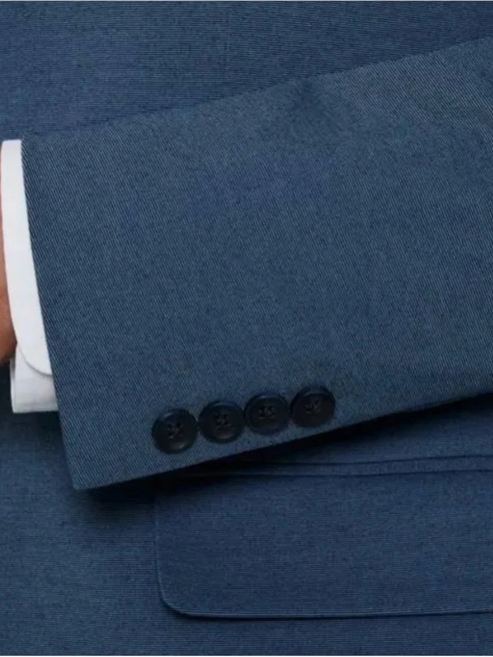 Kenneth Cole Slim Blue Two-Button Sport Coat